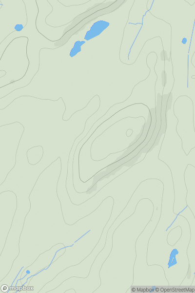 Thumbnail image for The Knott [Lake District S] [SD218874] showing contour plot for surrounding peak